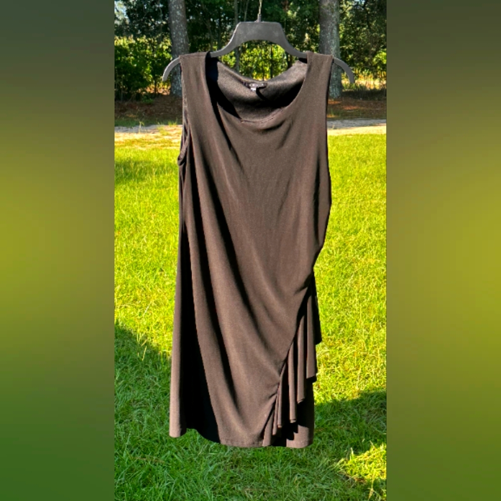 Tiana B. Black Draped Dress